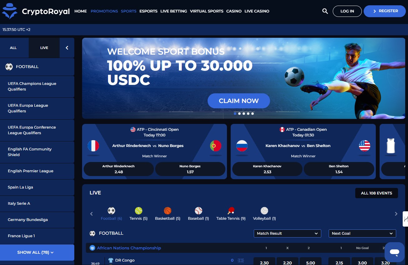 Crypto Royal Sports Betting PL