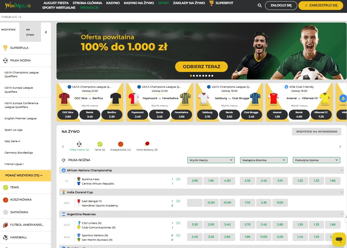 WinMega Sports Betting PL2
