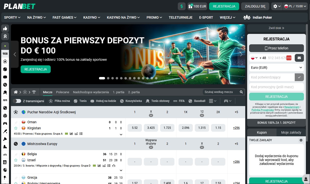 PL Planbet Bookmaker Review Home