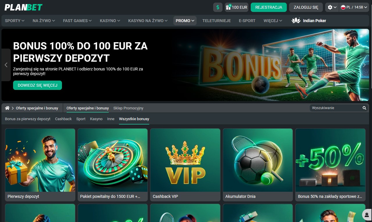 PL Planbet Bookmaker Review Promotions