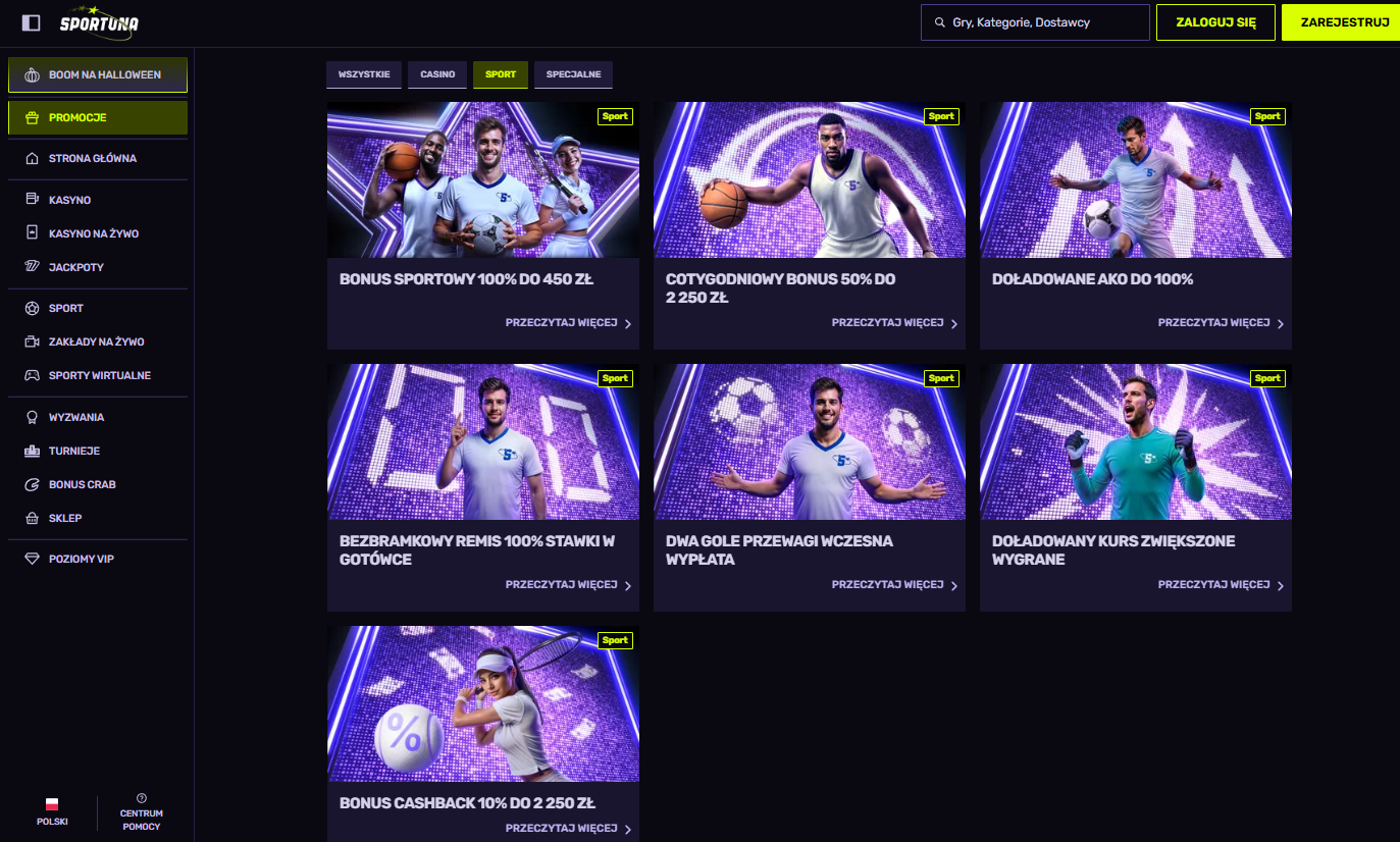 Oferty bonusy promocje